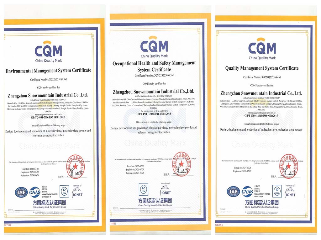 China Quality Mark for molecular sieve manufacturer